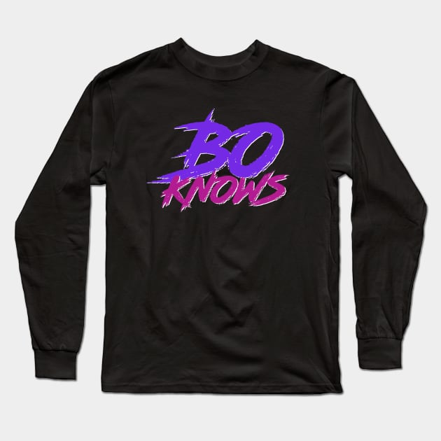 Bo Knows Long Sleeve T-Shirt by alexwahlberg